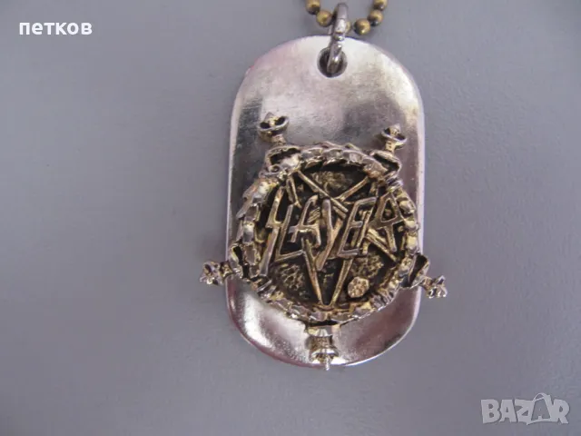 оригинален медальон на траш метъл групата „Слейър“ , снимка 5 - Други - 50058396