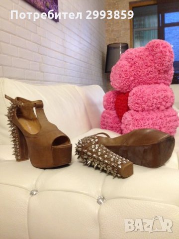 -80%Рок сандали естествена кожа*Джефри кампбел*37, снимка 6 - Дамски елегантни обувки - 33515603