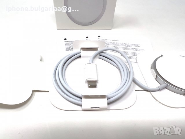  Безжичен MagSafe Charger поставка за безжично зареждане Apple iPhone, снимка 6 - Безжични зарядни - 37119313