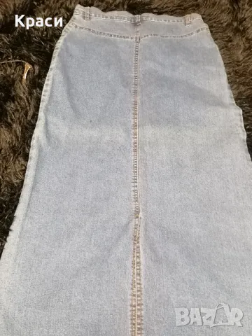 дънкова пола , снимка 4 - Поли - 49625486