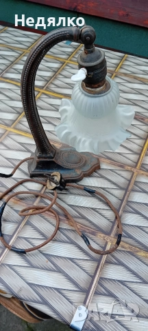 Стара австрийска настолна лампа,1900г,работеща, снимка 18 - Антикварни и старинни предмети - 35204139