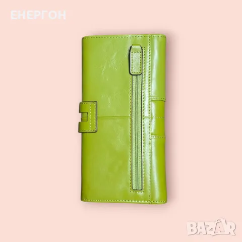 Дамско портмоне 3 ЦВЯТА естествена кожа портфейл страхотен подарък НОВ, снимка 8 - Портфейли, портмонета - 49155187