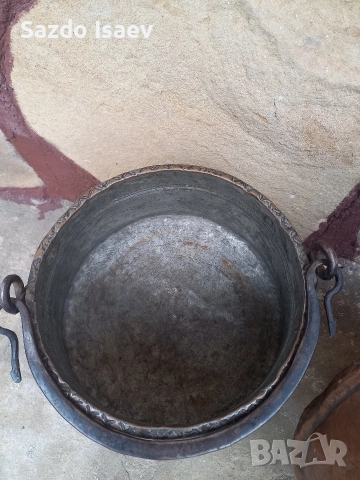 медни котли и тава , снимка 4 - Антикварни и старинни предмети - 52865698