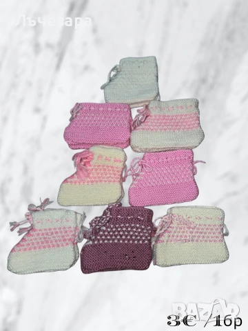 Ръчно плетени терлици и шушони 100% вълна, снимка 3 - Други - 53396196