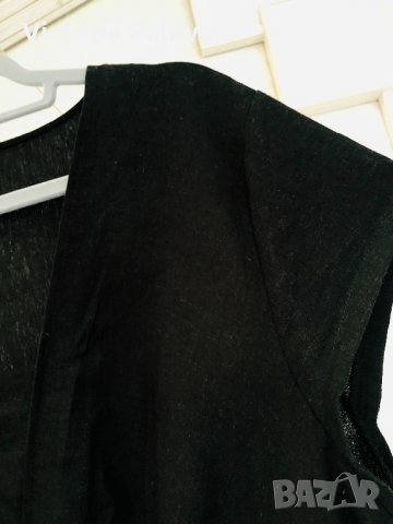 Черна рокля BEXLEYS WOMAN лен и вискоза, снимка 11 - Рокли - 32216359