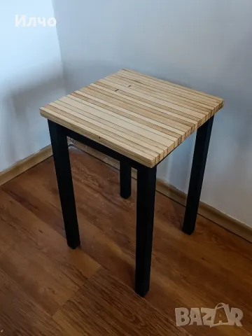 Дървена помощна маса , снимка 1
