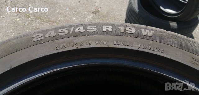 Гуми 245 45 19 Континентал Continental 2 броя  2022  Не са нови  Нов внос  Цената е за брой гума Без, снимка 6 - Гуми и джанти - 36739184