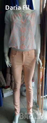 Дънки/панталон в млечен корал , снимка 1