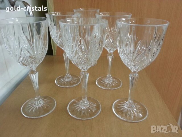 кристални чаши, снимка 2 - Антикварни и старинни предмети - 26224825