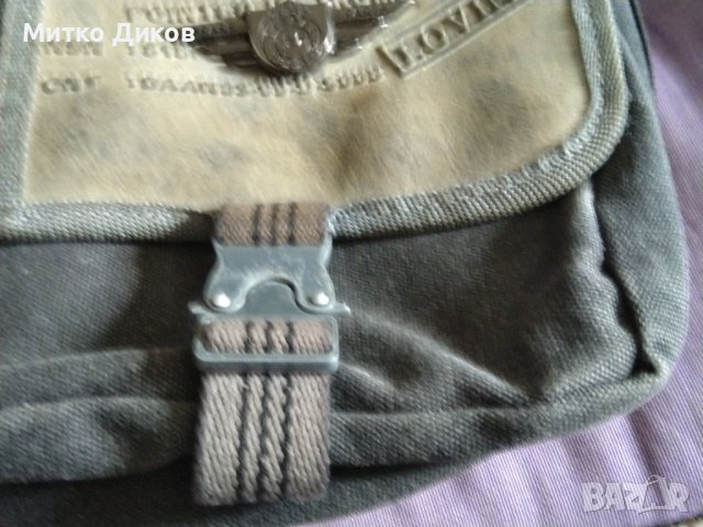Чанта за през рамо промазан плат маркова на Дизел  24х19х8см, снимка 6 - Чанти - 40384721