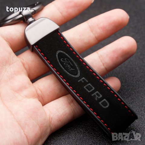 Кожен ключодържател за Ford Fiesta EcoSport Escort focus 1 2 3 mk2 mk3 mk4 mk5 mk7  с лого, снимка 3 - Аксесоари и консумативи - 35380912