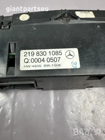 Управление климатик за Мерцедес Mercedes W219 , A2198301085, снимка 2 - Части - 40140593