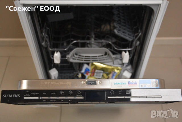 Съдомиялна за вграждане 45 см Siemens SR61HX16KE, infoLight, WiFi, снимка 7 - Съдомиялни - 53335234