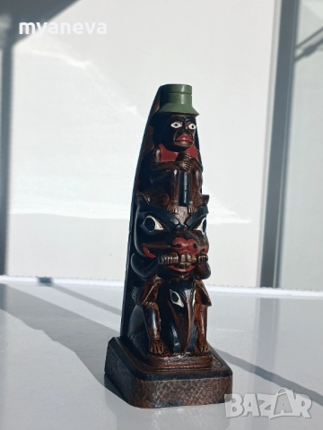 Статуетка от Перу на тотемна мачта.  , снимка 3 - Статуетки - 51554226