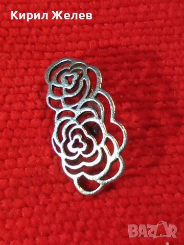 ВЕЛИКОЛЕПНА ФЛОРАЛНА СРЕБЪРНА ОБЕЦА СРЕБРО 925 АНГЛИЯ АЖУРНА РЪЧНА МАЙСТОРСКА АРТ ИЗРАБОТКА 39948