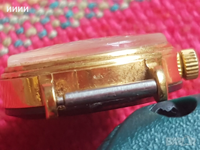 Позлатен часовник Луч , снимка 3 - Антикварни и старинни предмети - 53292107