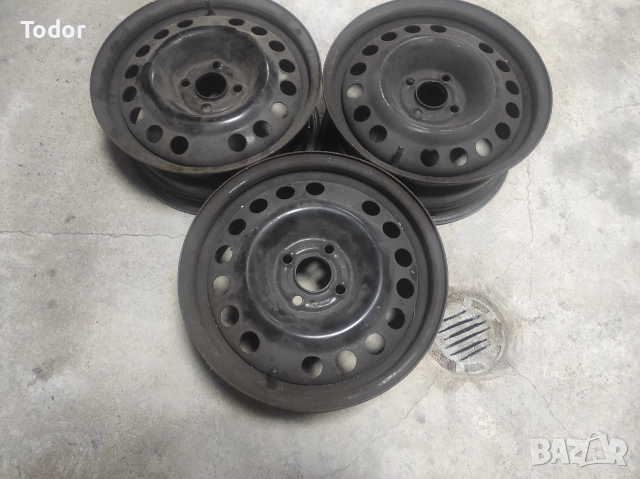 железни джанти за Опел 4/100/15, снимка 8 - Гуми и джанти - 52918948