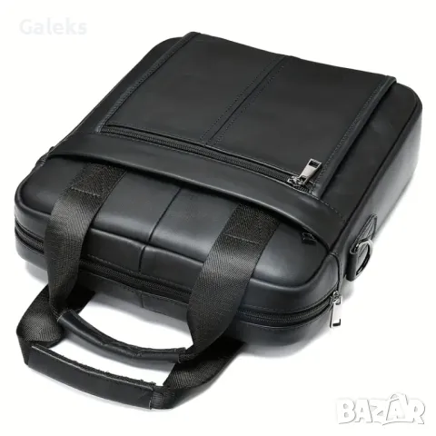 Мъжки, Функционален Бизнес Кежуал за през рамо от Истинска кожа! Кросбоди Чанта с профи насоченост!, снимка 4 - Чанти - 49989179