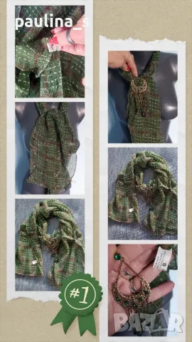 Седем различни броя / Разкошен винтидж шал от времето на соц-а / вносен шал , снимка 12 - Шалове - 47360485