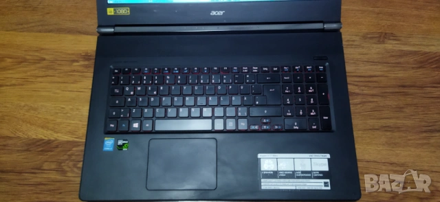 Acer Aspire VN7-791G Nitro Full HD intel i7 HDMI USB 3.0 SSD две видео карти, снимка 8 - Лаптопи за игри - 53466337