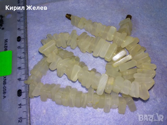 СКЪПОЦЕННА РЕТРО ОГЪРЛИЦА КОЛИЕ от МЛЕЧЕН БЯЛ ОПАЛ МАЙСТОРСКА СТАРА РЪЧНА ИЗРАБОТКА 34686, снимка 11 - Антикварни и старинни предмети - 39193186