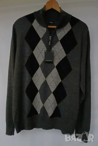 Стилен мъжки вълнен блузон.