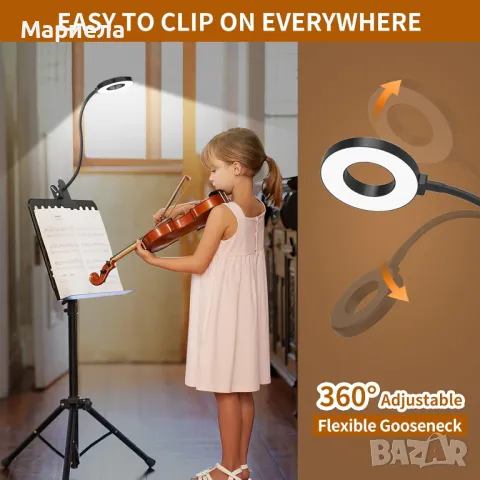 LED настолна лампа / 3 Цветни Режима / 10 Нива на Яркост, снимка 6 - Настолни лампи - 49388798