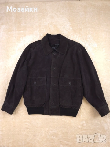 Italian Vintage кожено яке бомбер Valstar стил 80-те като ново, снимка 2 - Якета - 53596410