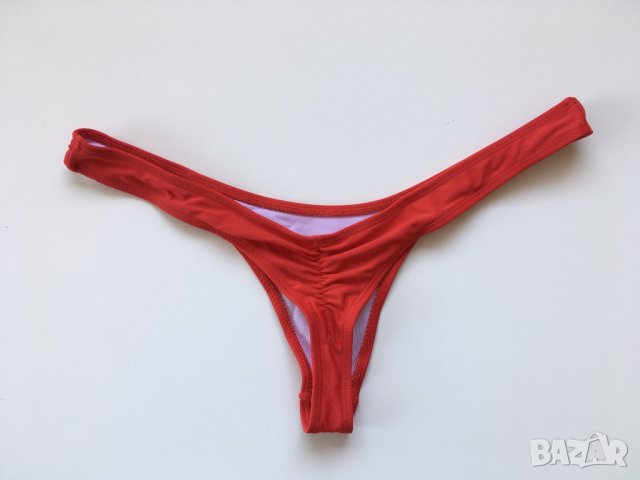 Червени бански бикини / монокини прашка , снимка 4 - Бански костюми - 36899419