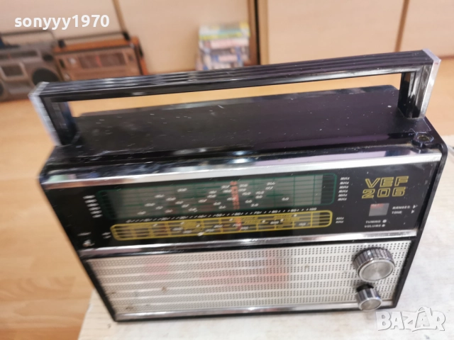 VEF 206+ORIGINAL ADAPTER 220V 2912251619, снимка 6 - Радиокасетофони, транзистори - 52928814