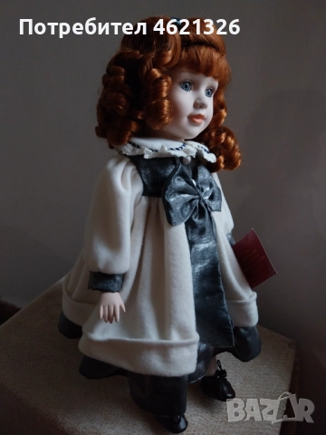Винтидж порцеланова кукла на Х. Самюел Клер, колекционерска лимитирана серия като нова, снимка 6 - Декорация за дома - 52069202