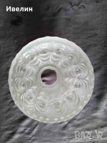 две стари стъкла за настолна лампа,полилей, снимка 2 - Настолни лампи - 27443102