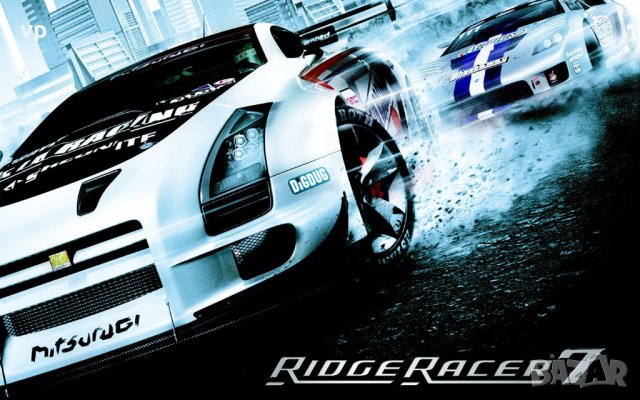 Ridge Racer 7 игра с коли и гонки за двама и повече - Плейстейшън 3, PS3 Playstation Blu-Ray Disc