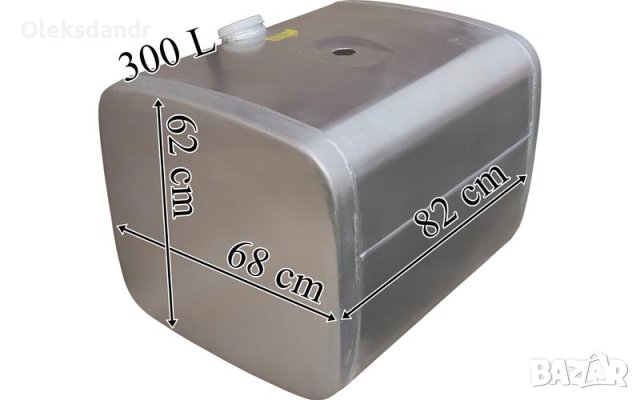 MAN 300L FUEL TANK 800X620X680 АЛУМИНИЙ, снимка 2 - Части - 43503319