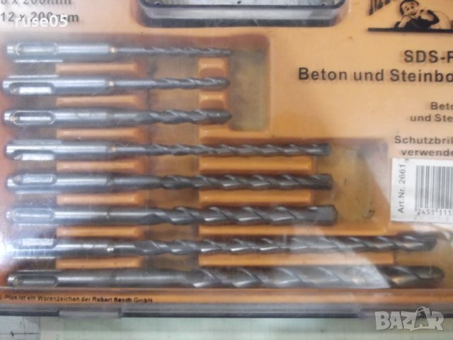 Свредла 8 бр. комплект "MISTER TOOL - SDS - Plus" нови, снимка 2 - Други инструменти - 43049280