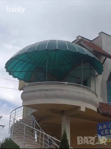 Навеси от метални конструкции с поликарбонат и сандвич панел , снимка 7 - Ремонти на покриви - 52533702