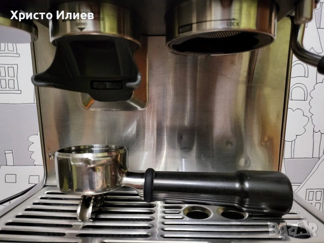 Еспресо машина SAGE Barista Express Кафемашина с кафемелачка, снимка 4 - Кафемашини - 53463013