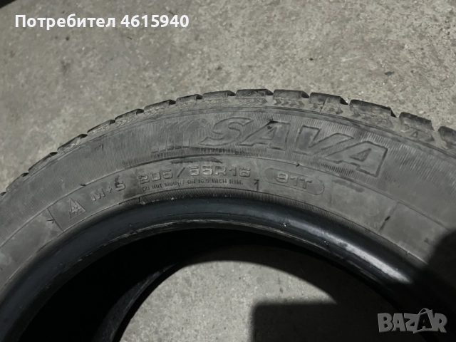 205/55/16 2бр зимни гуми SAVA ESKIMO S3+ DOT 3817 с над 5мм грайфер, снимка 7 - Гуми и джанти - 52891209
