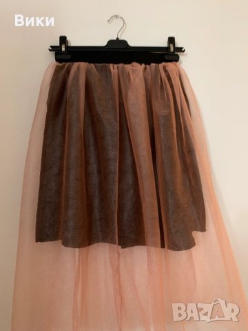 Пола тюл пачка висока талия дълга пола, снимка 2 - Поли - 27343831