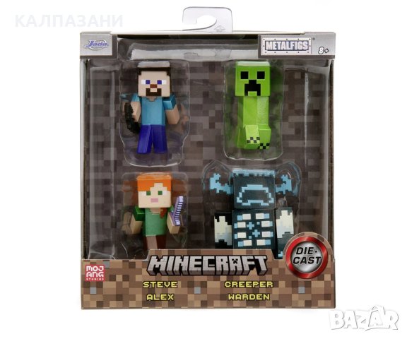 Комплект фигури Minecraft, 4 броя, 6 см 253262001