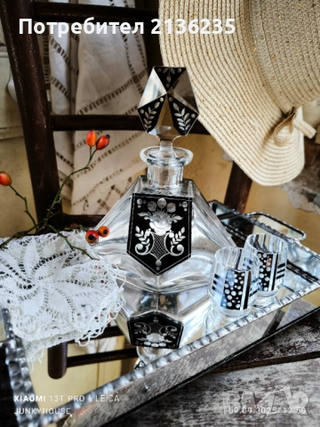 кристална гарафа и чаши Karel Palda , снимка 10 - Антикварни и старинни предмети - 51706681