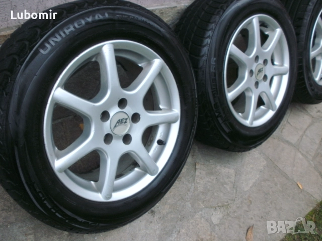 15 цола 5 х 100 мм 4 бр лети джанти AEZ Germany ! - VW,Audi,Seat,Skoda,Toyota,Subaru и други !, снимка 10 - Гуми и джанти - 52471411