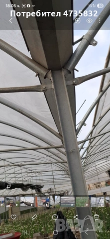 Поцинкована оранжерия 2 цола, снимка 2 - Оранжерии - 53452421