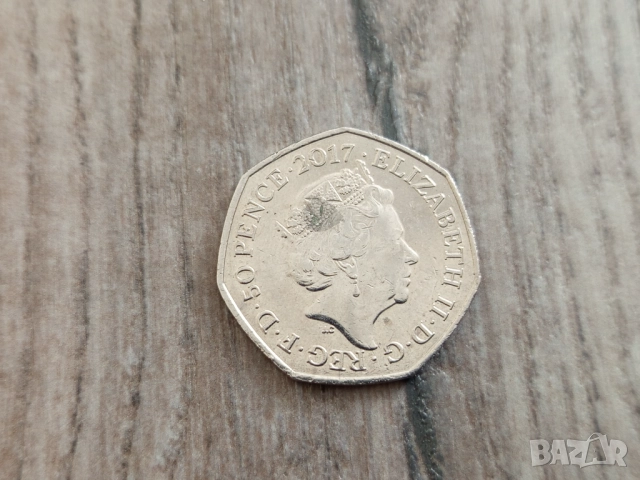 Монета Великобритания 50 pence 50p (Benjamin Bunny) - Elizabeth II, снимка 3 - Нумизматика и бонистика - 51644895