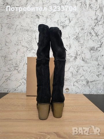 Оригинални велурени ботуши U.S. Polo Assn. – Естествен велур, №41, снимка 3 - Дамски ботуши - 53522457