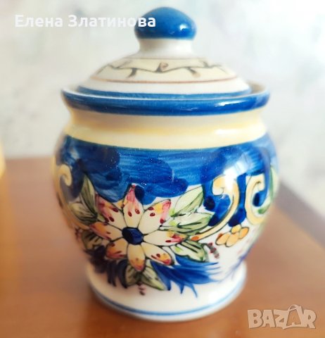 Керамичен комплект за подправки, снимка 3 - Аксесоари за кухня - 43064252