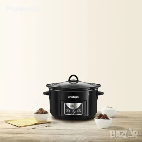 Уред за бавно готвене Crock Pot SCCPRC507B Slow Cooker 4.7л Съд за готвене с капак, снимка 1