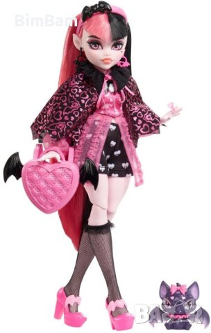 Оригинална кукла Monster High™ Draculaura с домашен любимец прилеп и аксесоари / Дракулора , снимка 5 - Кукли - 43166824