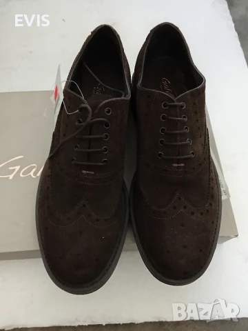 НОВИ МЪЖКИ ОБУВКИ Galieti – Италианска Кожа с Оригинална Кутия, снимка 4 - Официални обувки - 50629214