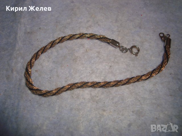 МНОГО КРАСИВА ФИНА ПОЗЛАТЕНА МЕТАЛНА РЕТРО АРТ ГРИВНА 28010, снимка 4 - Гривни - 37026677